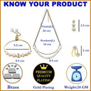 Combo Gold-Plated White American Diamond-Studded Jewellery Set