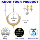 Gold-Plated Intricate Design Temple Necklace