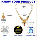 Gold Plated Multicolor Stylish Necklace Set for Woman