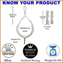 Oxidised Silver-Plated Pink-Lime Green American Diamond Studded Necklace with Earring Jewellery Set