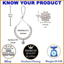 Oxidised Silver-Plated Flower & Leaf Pink American Diamond Studded Necklace Earrings Jewellery Set