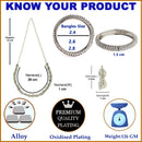 Rhodium-Plated with Silver-Tone White American Diamond Studded Jewellery Set Combo