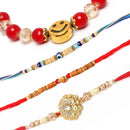 Rakhi World's Best BHAI With Gold-Plated Rakhi Bracelet Set of 4