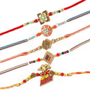 Kids Power Ranger Combo Rakhi Bracelet Set of 5