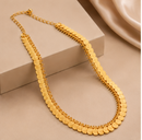 Traditional  Gold Plated Maharani Temple Coin Long Haram Necklace Jewellery