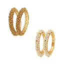 Combo of 4 Traditional Pearl Bangles