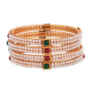 Designer Gold Plated Pearl Bangles