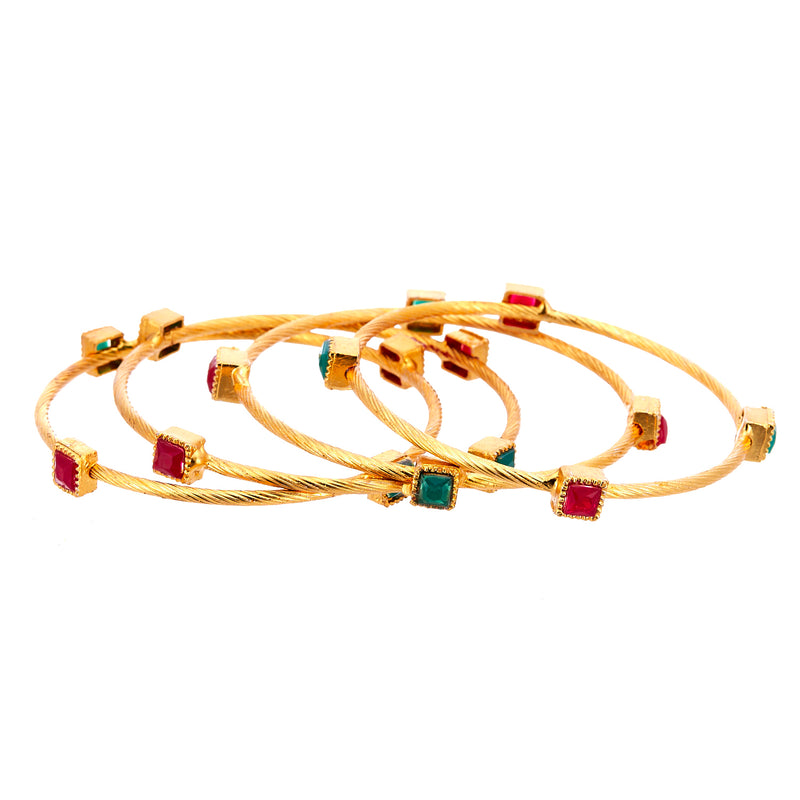 Ethnic & Exquisite Designer Gold Plated Jewellery Bangle for Women and Girls