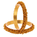 Antique Gold Plated Pearls Bangle Set for Women & Girls