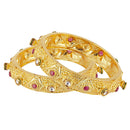 Precious Gold Plated Copper Bangle Set