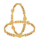 Bangle Gold Plated CZ Studded Queen Victoria Inspired Coin Kada Bangle Set Jewellery For Girl and Women