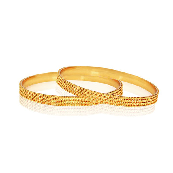 Precious Gold Plated Bangle Jewellery Set of 2 for Women/Girls