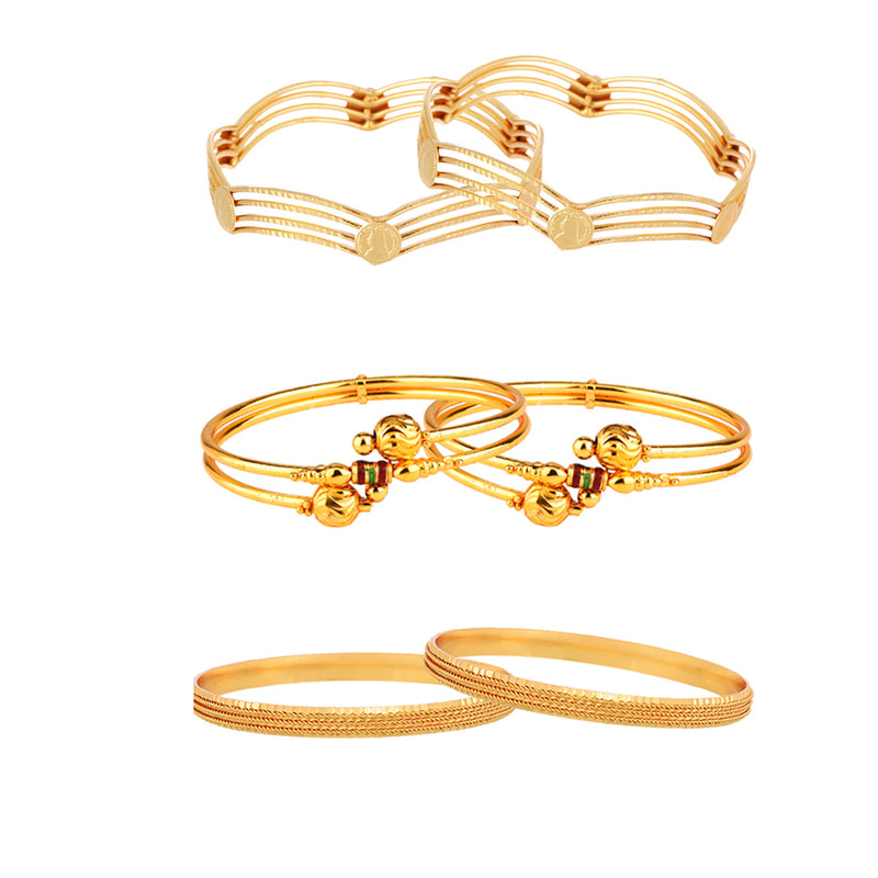 Combo Gold Plated Bangles for Women…