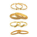 Pack of 8 Gold Plated Bangles