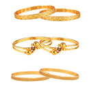 Combo of 6 of Designer Victoria Gold Plated and Coinage Bangles for Women