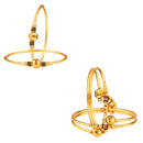 Combo of  4 Royal Style Broad Gold Plated Bangle