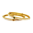 Combo of 6 Exclusive Handcrafted Delicate Broad Design Gold Plated Pearl Bangle Set