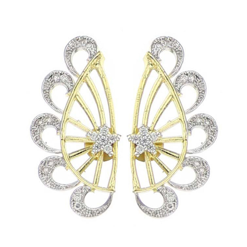 Gold Plated American Diamond Ear Cuff Earring