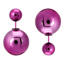 Purple Pearl Front Back Light Weight Trendy Earring Jewellery For Girl And Women