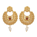 Gold Plated Kundan Desinger Dangle & Drop Jewellery Earrings For Women & Girls