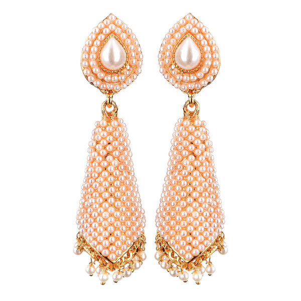 Traditional Pearl Jewellery Jhumki Earrings For Women & Girls