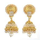 Stylish And Trendy Gold Plated Pearl Jhunmka Jhumki Earrings