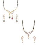 Combo of 2 of American Diamond Mangalsutra Set -