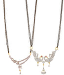 Combo of 2 Designer American Diamond Mangalsutra set