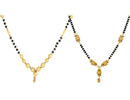 Combo of 2 Gold Plated Mangalsutra Necklace for Women