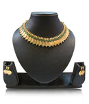 Jewellery Set Gold Plated Traditional Green Temple Coin Necklace Set With Earrings Jewellery For Women & Girls