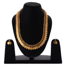 Jewellery Set Gold Plated Long Traditional Maharani Beads Studded Temple Coin Necklace Set with Earrings Jewellery For Women & Girls